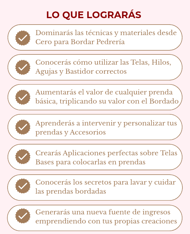 Programa de Formación de Bordado en Pedrería